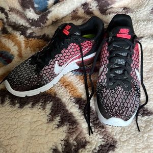 Nike Air Max Sequent 2, size 6.5. Black with pink and gray accents